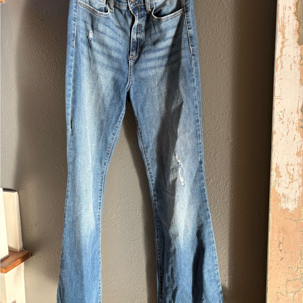 Sneak Peek Light Blue Flare Jeans